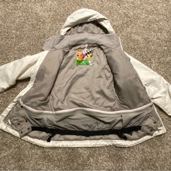Burton Women’s Dry Ride Snowboard Jacket White Recycled Polyester XS - Picture 3 of 11